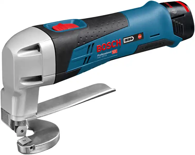 Gratis Versand Bosch Akku-Blechschere GSC 12V-13 mit 2x 2,0 Ah Li-Ion Akkus + Lader + L-BOXX