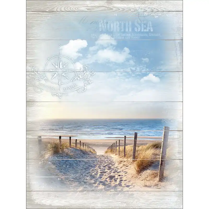 Gratis Versand Canvas-Art North Sea 60 x 80 cm
