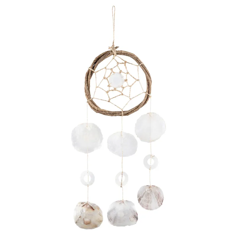 Sofort Bestellen Muschel-Traumfänger 20 x 57 cm braun-weiß