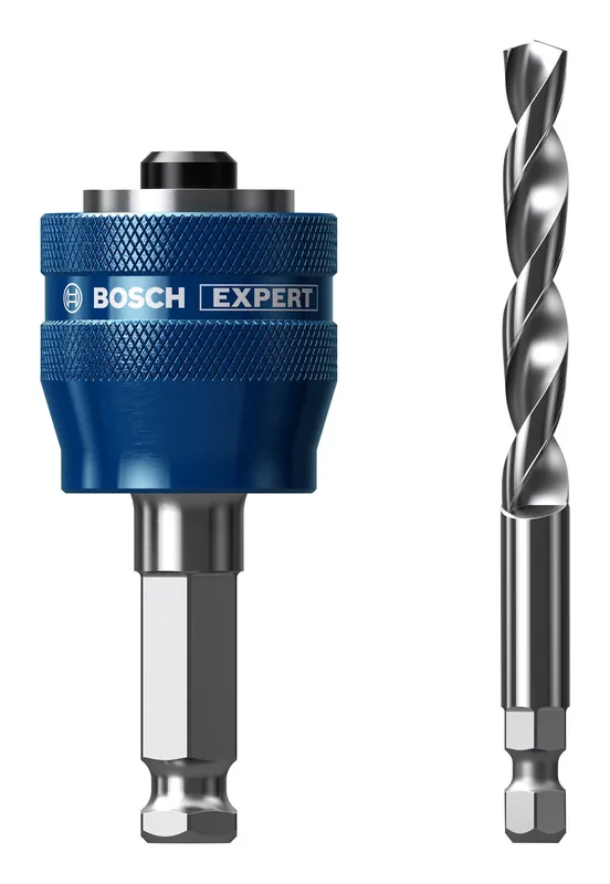 Abverkauf Bosch Expert Power Change Plus Lochsäge-Adapter, 11 mm, HSS-G-Bohrer, 7,15 x 105 mm - Set
